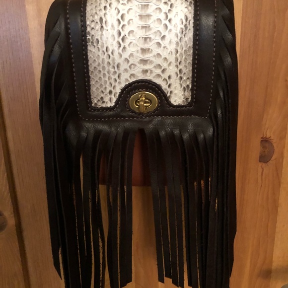 Coach Handbags - Coach Scooter crossbody customized with Python